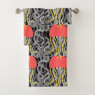 Jellyfish Bath Towel Set