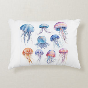 "Jellyfish Bliss" Throw Pillow