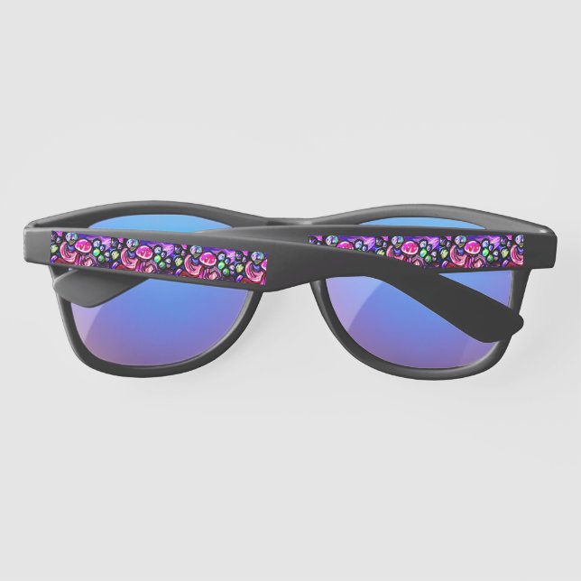 Jellyfish cool artwork sunglasses (Back)