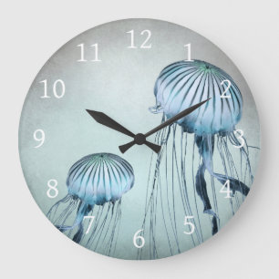Jellyfish Dance Large Clock