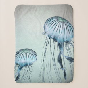 Jellyfish Dance Sherpa Blanket
