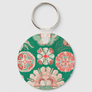 Jellyfish, Discomedusae by Ernst Haeckel Keychain