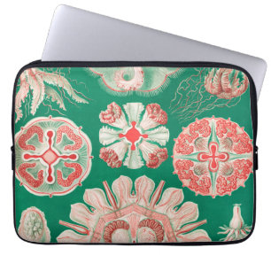 Jellyfish, Discomedusae by Ernst Haeckel Laptop Sleeve