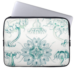 Jellyfish, Discomedusae by Ernst Haeckel Laptop Sleeve