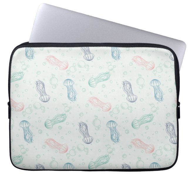 Jellyfish Drift Laptop Sleeve (Front)