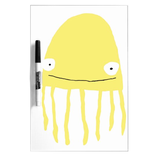 Jellyfish Dry Erase Board in Yellow