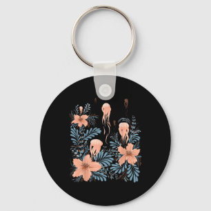 Jellyfish Earth Day Cute Floral Vintage Ukrainian Keychain