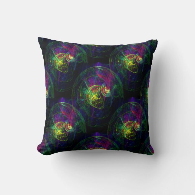 Jellyfish floating..... throw pillow (Front)