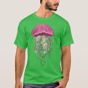 jellyfish flower beautiful floral swimming T-Shirt