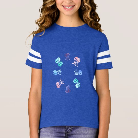 Jellyfish Girls' Football T-Shirt