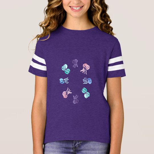Jellyfish Girls' Football T-Shirt