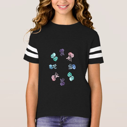 Jellyfish Girls' Football T-Shirt