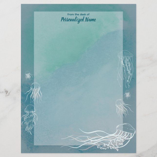 Jellyfish Jive Unlined  Letterhead (Front)