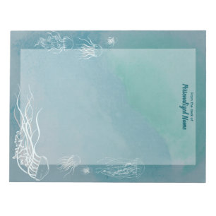Jellyfish Jive Unlined Notepad