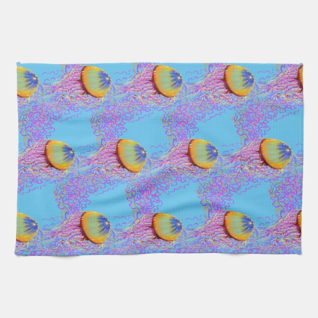 Jellyfish Kitchen Towel (Horizontal)