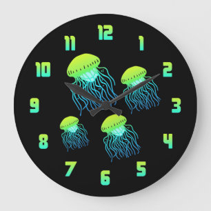 Jellyfish Large Clock