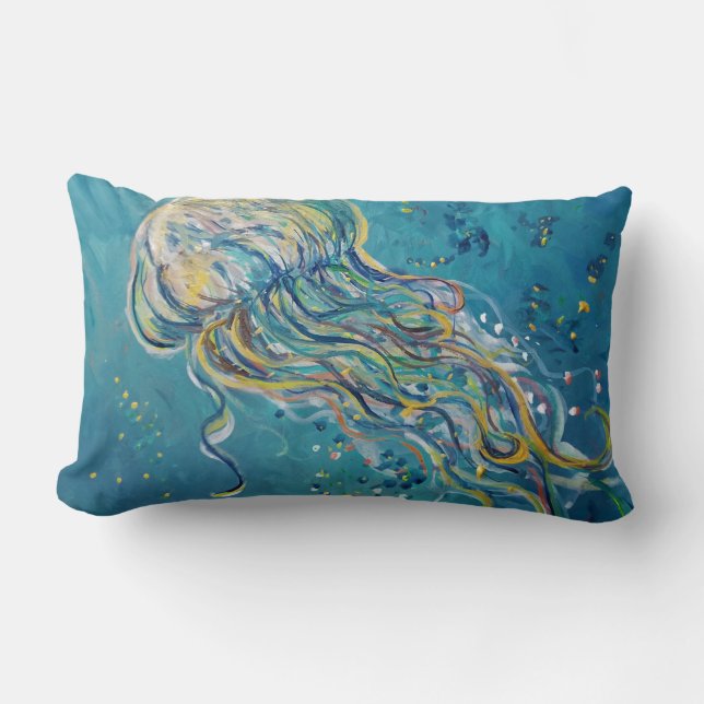 jellyfish lumbar pillow (Front)