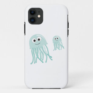 jellyfish mama and baby iPhone 11 case