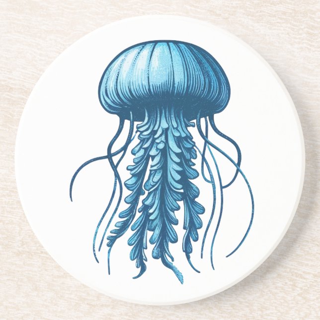 Jellyfish Nautical Coaster (Front)