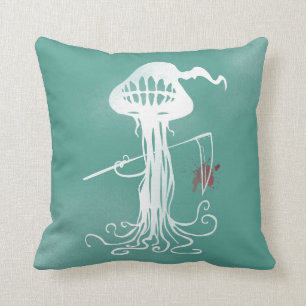 Jellyfish Ocean Scyhe Pillow