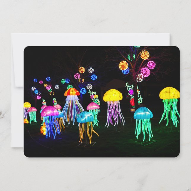 Jellyfish of Lights  Invitation (Front)
