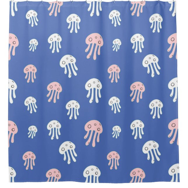 Jellyfish on Blue Background (Front)