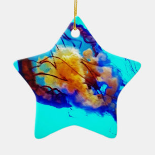 Jellyfish / Pacific Sea Nettle / Ceramic Ornament