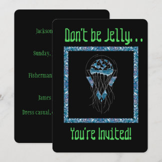 Jellyfish Party Invitation for Birthday or Event