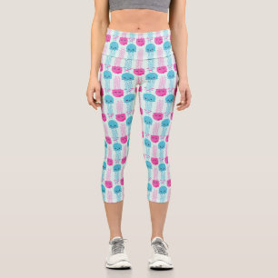 Jellyfish Pattern, Cute Jellyfish, Sea Animals Capri Leggings