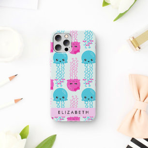 Jellyfish Pattern, Cute Jellyfish, Sea, Your Name iPhone 16 Case