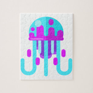 Jellyfish Primitive Style Jigsaw Puzzle