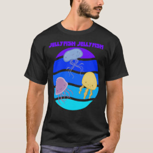 Jellyfish Sea Underwater Ocean life Animals Fish T-Shirt