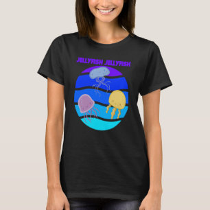 Jellyfish Sea Underwater Ocean life Animals Fish T-Shirt