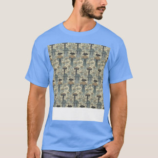 Jellyfish Seamless Pattern Jelly Fish Aquatic Mari T-Shirt