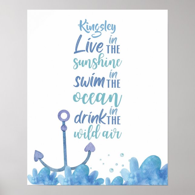 Jellyfish Serenity Customizable Poster (Front)