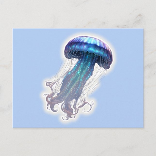Jellyfish Sparkle Postcard (Front)