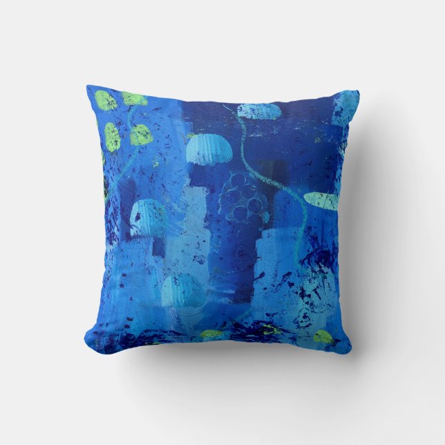 Jellyfish Throw Pillow (Front)