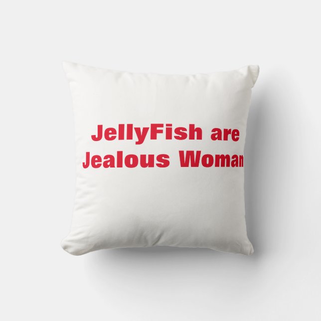 JellyFish Throw Pillow (Front)