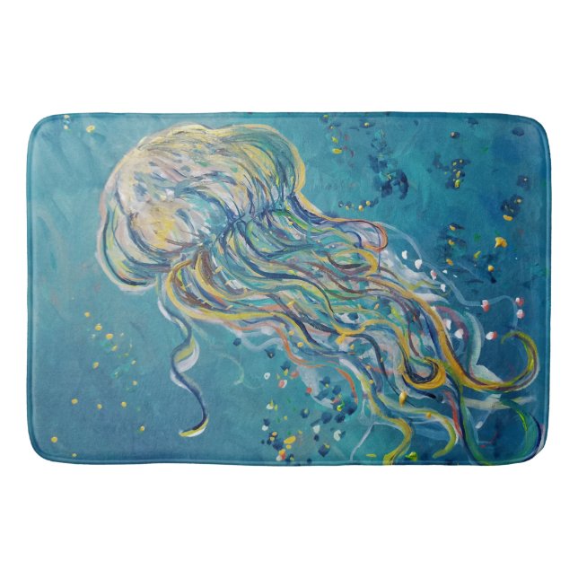 jellyfish tissue paper bath mat (Front)
