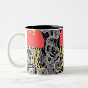 Jellyfish Two-Tone Coffee Mug