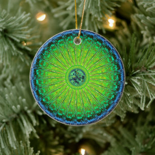 Jellyfish umbrella ceramic ornament
