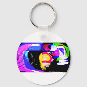 Jellyfish wave fun keychain