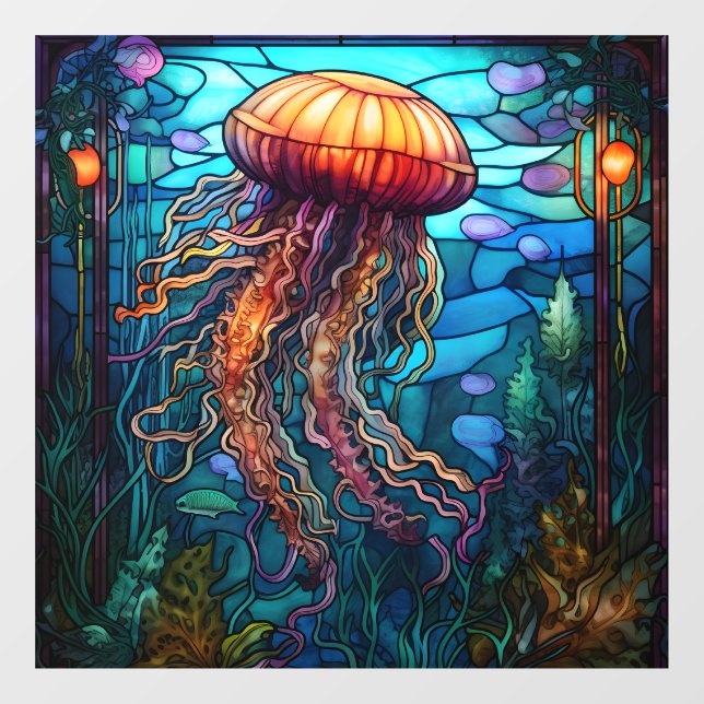 Jellyfish Window Cling (Sheet)