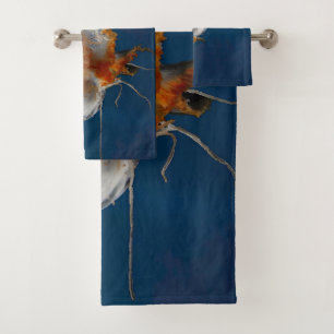 Jellyfish with Tentacles Animal Underwater Sea Bath Towel Set