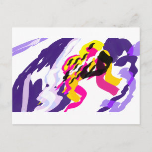 Jellyfishes live summer postcard