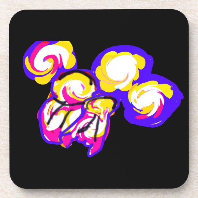 Jellyfishes style bubbles coaster (Front)