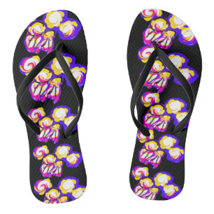 Jellyfishes style bubbles flip flops