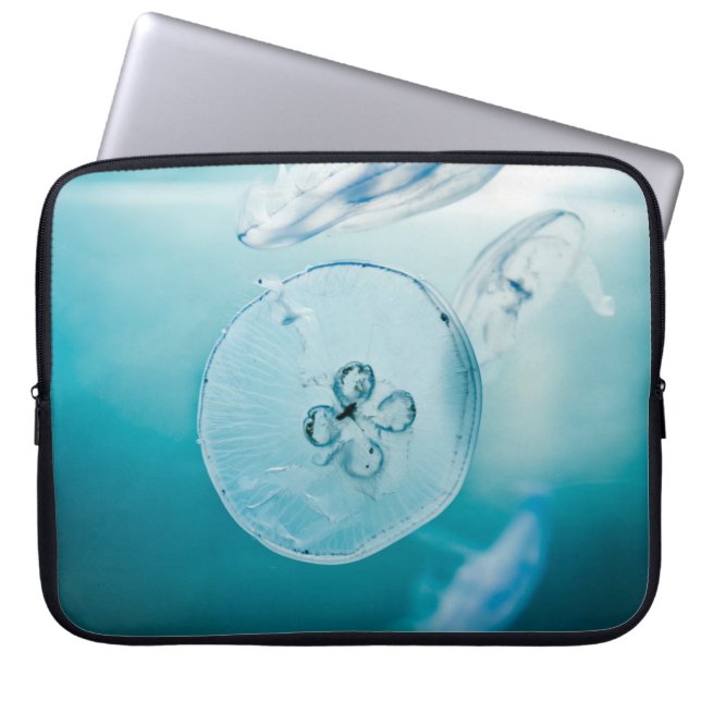JELLYFISHES UNDERWATER LAPTOP SLEEVE (Front)