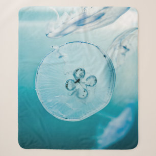 JELLYFISHES UNDERWATER SHERPA BLANKET