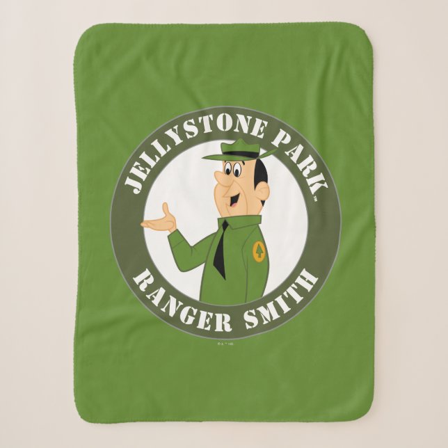 Jellystone's Ranger Smith Portrait Sherpa Blanket (Front)